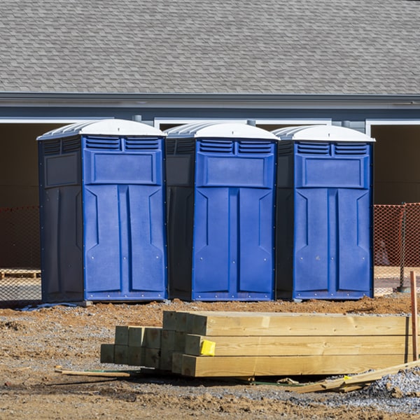 how often are the porta potties cleaned and serviced during a rental period in Greenfield Pennsylvania